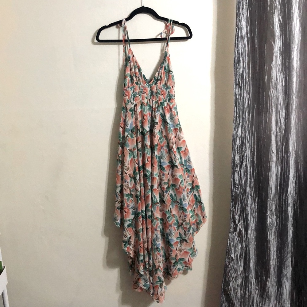 Fun Hawaiian Print Dress